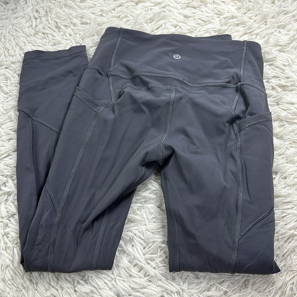 Lululemon All The Right Places Crop II *23" Blue Tied - Picture 3 of 6